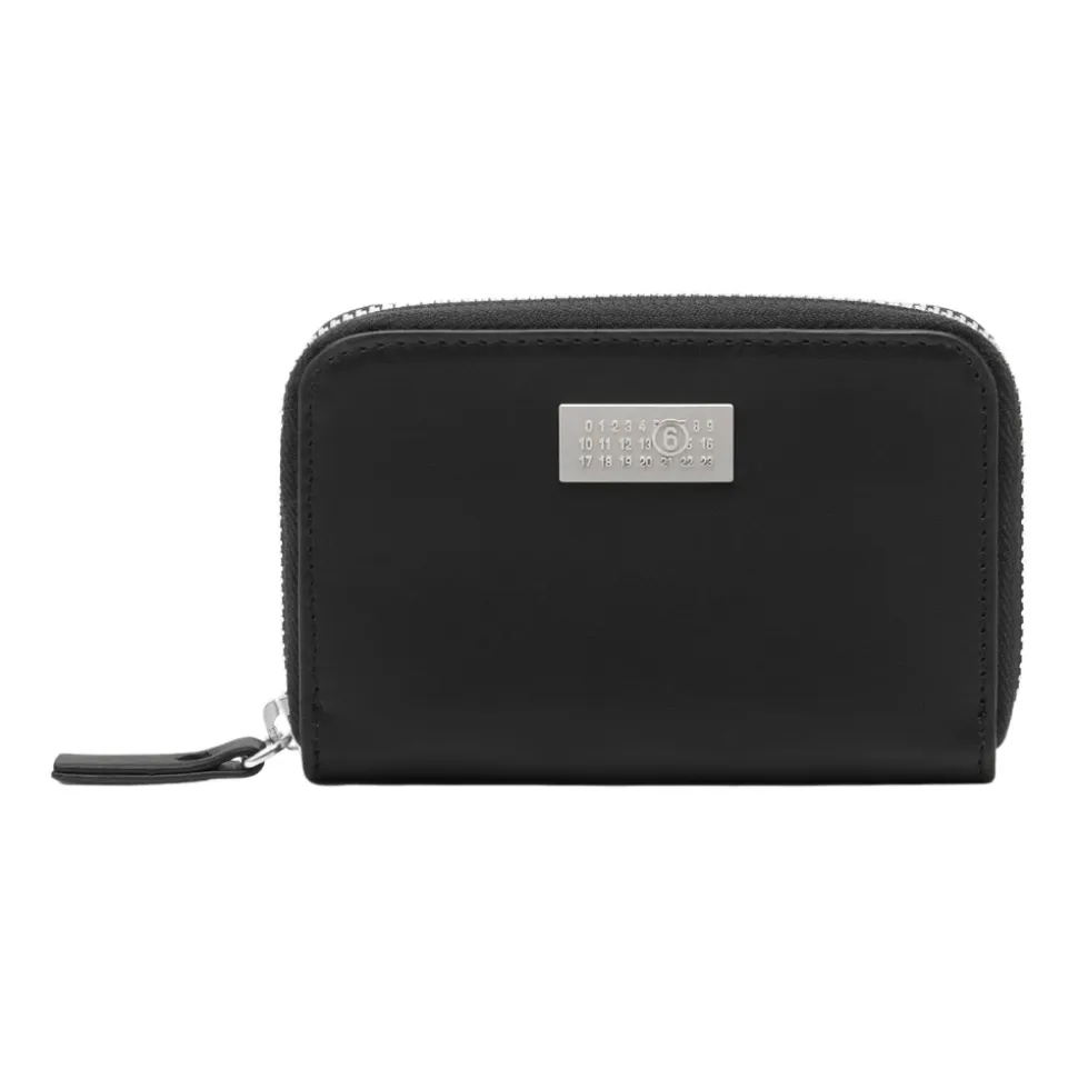 Numeric Leather Zip Wallet