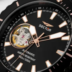 Orologio Automatico Uomo Acciaio Nero
