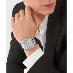 Orologio Skeleton con Cristalli