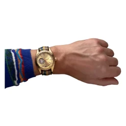 Orologio sportivo in acciaio inossidabile con cinturino in silicone