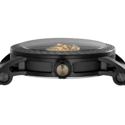 Orologio Uomo Empire Acciaio Nero Logo Medusa 3D