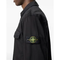 Overshirt in Raso di Cotone Stretch
