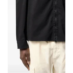 Overshirt in Raso di Cotone Stretch