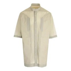 Oversized shirt with check pattern