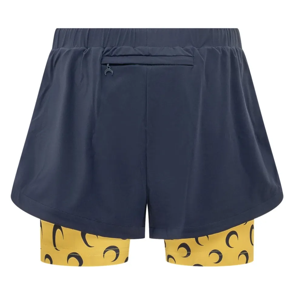 Pantaloncini Athleisure con Inserti a Luna