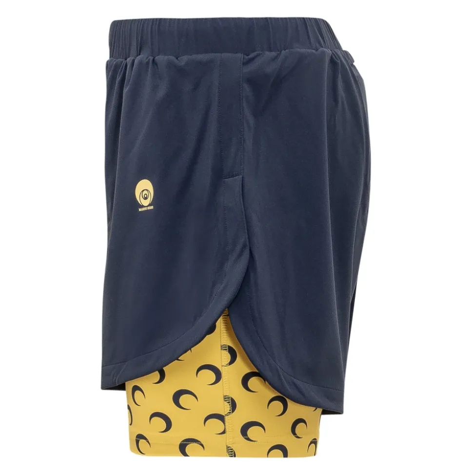 Pantaloncini Athleisure con Inserti a Luna