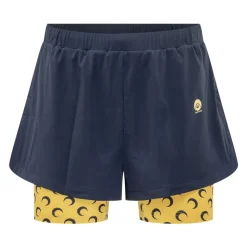 Pantaloncini Athleisure con Inserti a Luna
