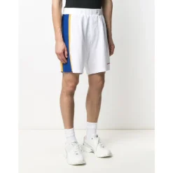 Pantaloncini da palestra con logo e banda laterale