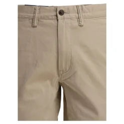 Pantaloncini Chino Elasticizzati a Gamba Dritta
