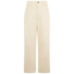 Pantaloni ampi e dritti in cotone