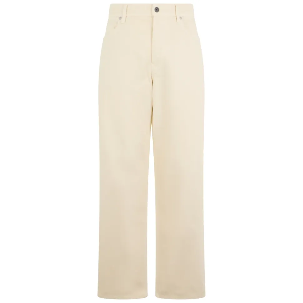 Pantaloni ampi e dritti in cotone