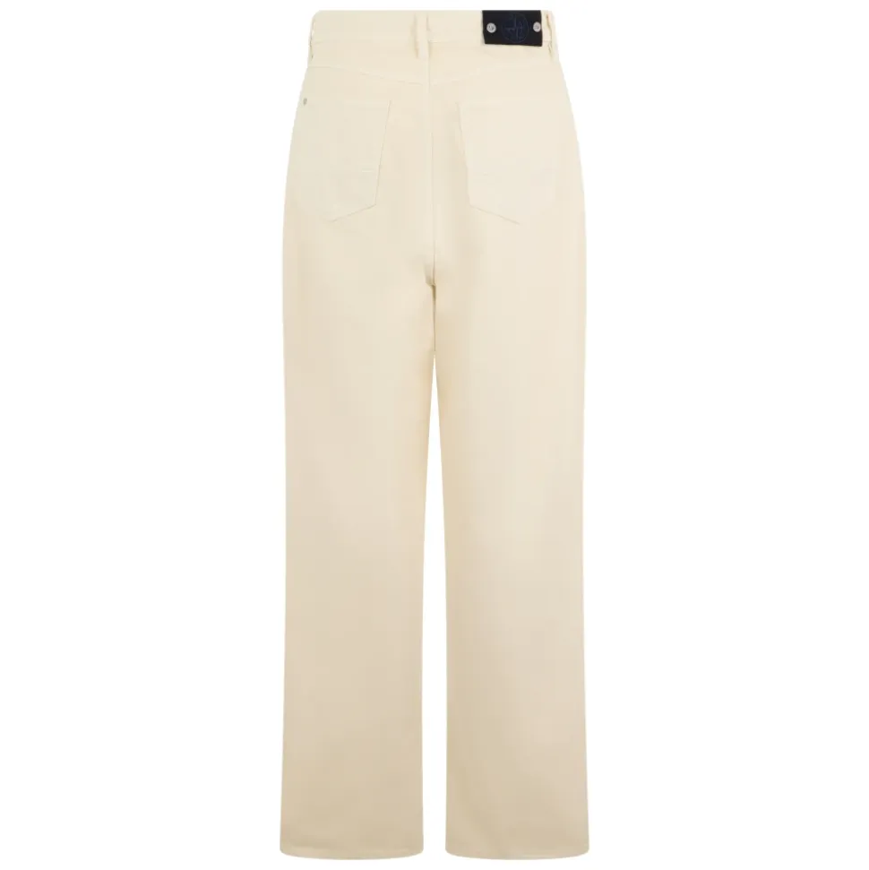 Pantaloni ampi e dritti in cotone