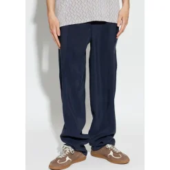 Pantaloni ampi in seta