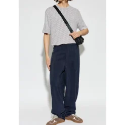 Pantaloni ampi in seta