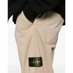 Pantaloni Beige con Tasche