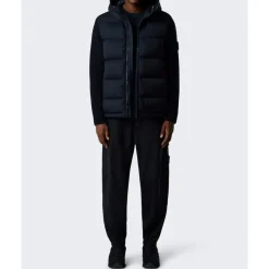 Pantaloni Cargo in Flanella di Lana e Nylon