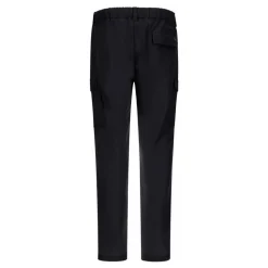 Pantaloni Cargo Neri Vestibilità Elegante