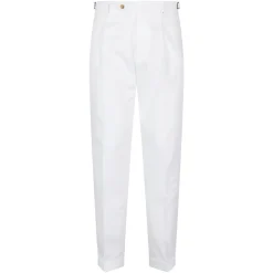 Pantaloni Chino Retro Stretch Bianchi