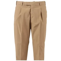 Pantaloni con patta a pieghe