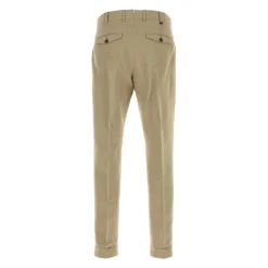 Pantaloni con Pinces e Risvolto