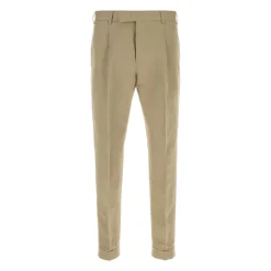 Pantaloni con Pinces e Risvolto