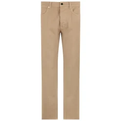 Pantaloni Dritti in Cotone