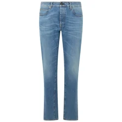 Pantaloni in Denim Taglio Dritto