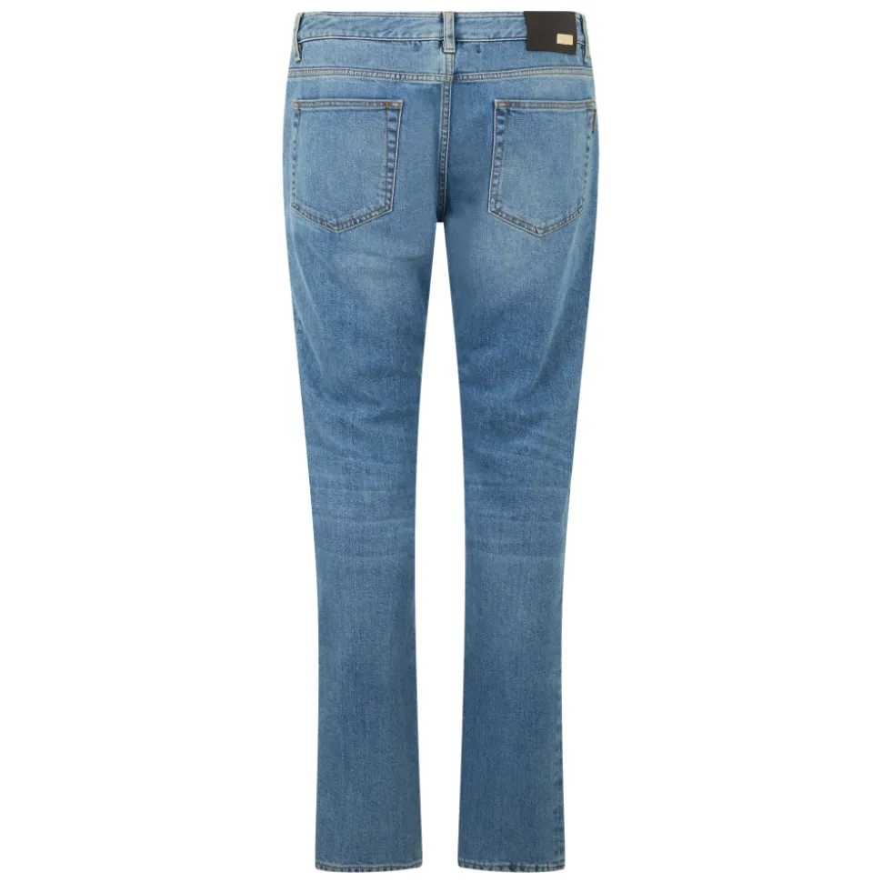 Pantaloni in Denim Taglio Dritto