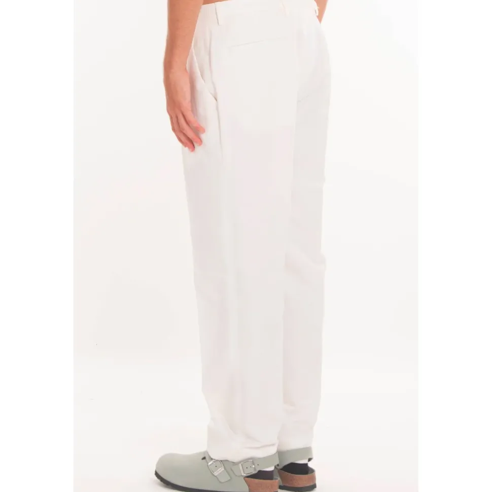 Pantaloni in lino di cotone