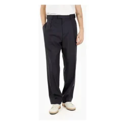 Pantaloni in misto lana a doppio piega