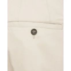 Pantaloni in Tessuto Beige