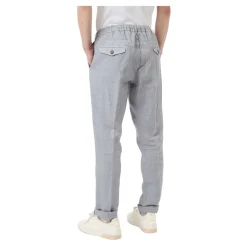 Pantaloni Jogger in Lino