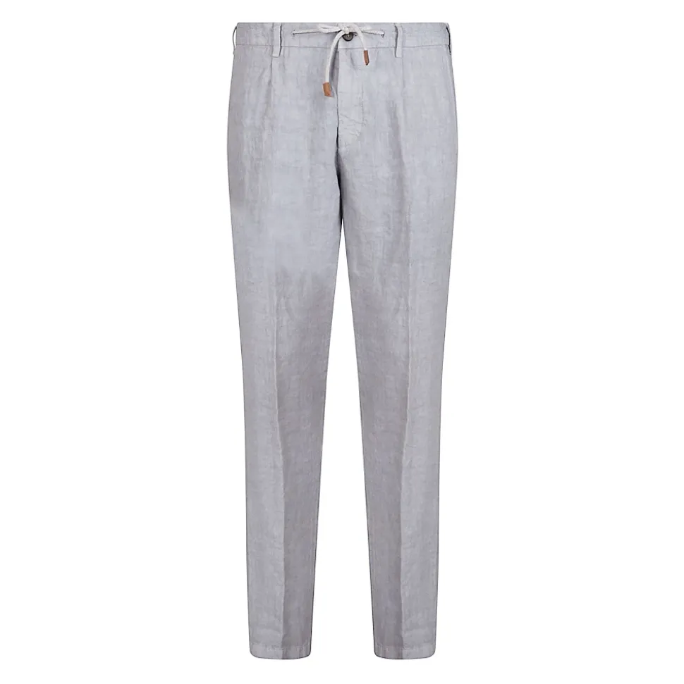 Pantaloni Jogger in Lino