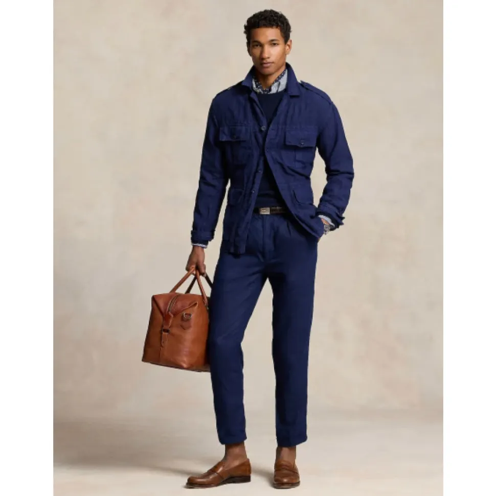 Pantaloni Moderni Lateef in Lino