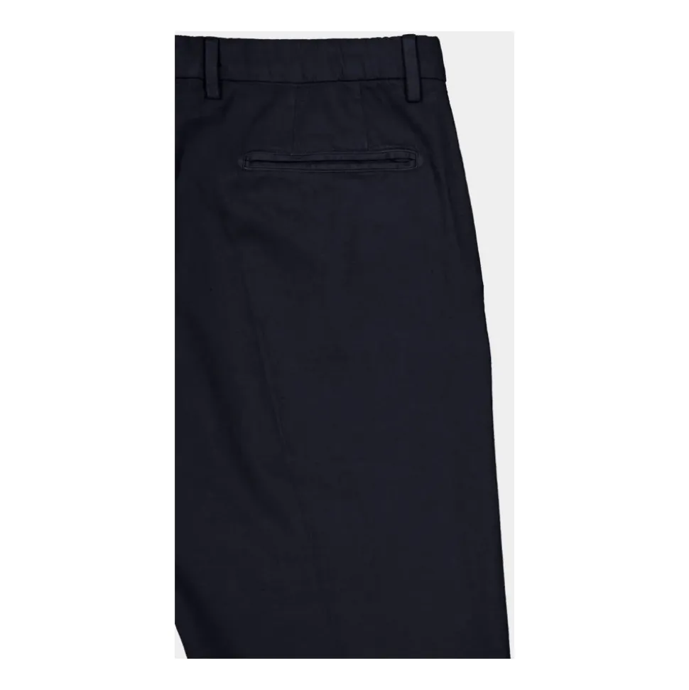 Pantaloni Navy in Cotone-Lino