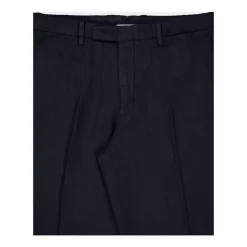 Pantaloni Navy in Cotone-Lino