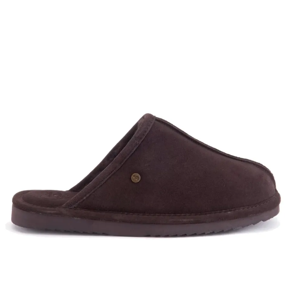 Pantofole in camoscio da uomo Barron