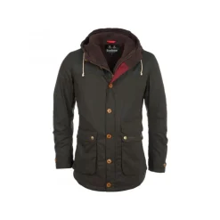 Parka in Cotone Cerato Game Oliva