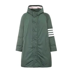 Parka in Tessuto Tecnico con Dettaglio a Righe