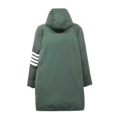 Parka in Tessuto Tecnico con Dettaglio a Righe