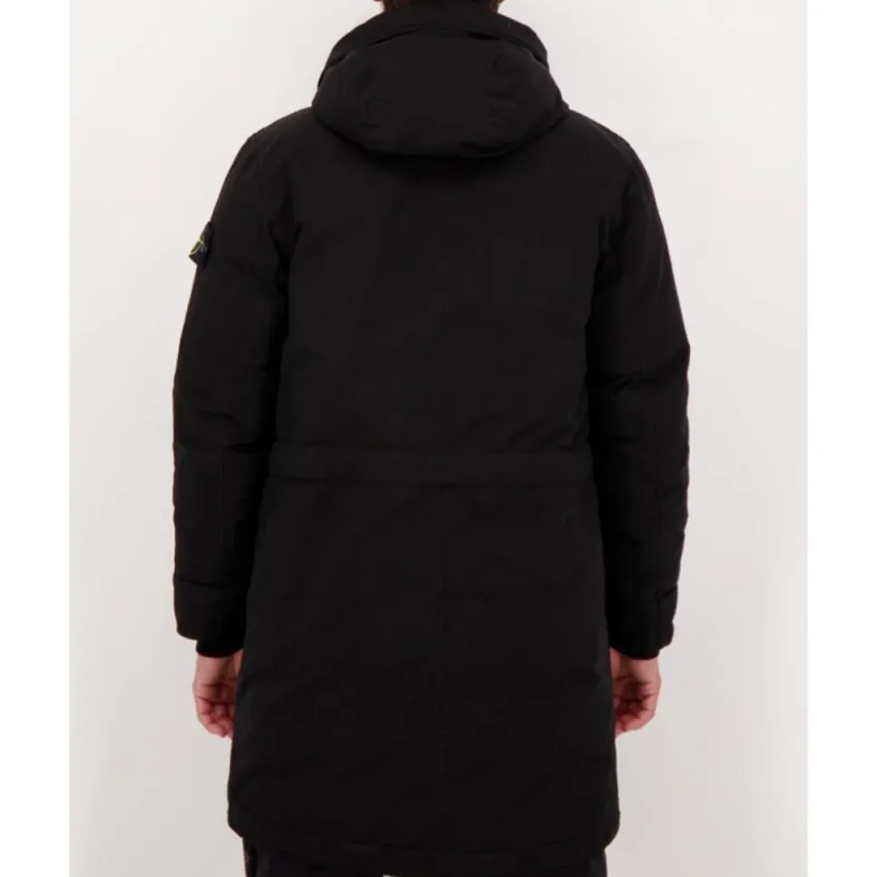 Parka Lungo Imbottito con Trattamento Idrorepellente