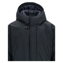 Parka Uomo con Bottoni Automatici e Zip