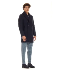 Peacoat Blu con Bottoni in Corno