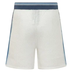 Perforated Knit Shorts