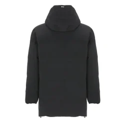 Piumino Nero Imbottito con Cappuccio