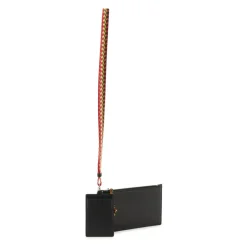 Pochette Doppia in Pelle con Porta Carte Rimovibile