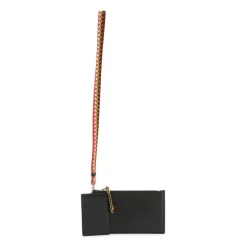 Pochette Doppia in Pelle con Porta Carte Rimovibile