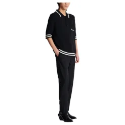 Polo in lana con ricamo Signature