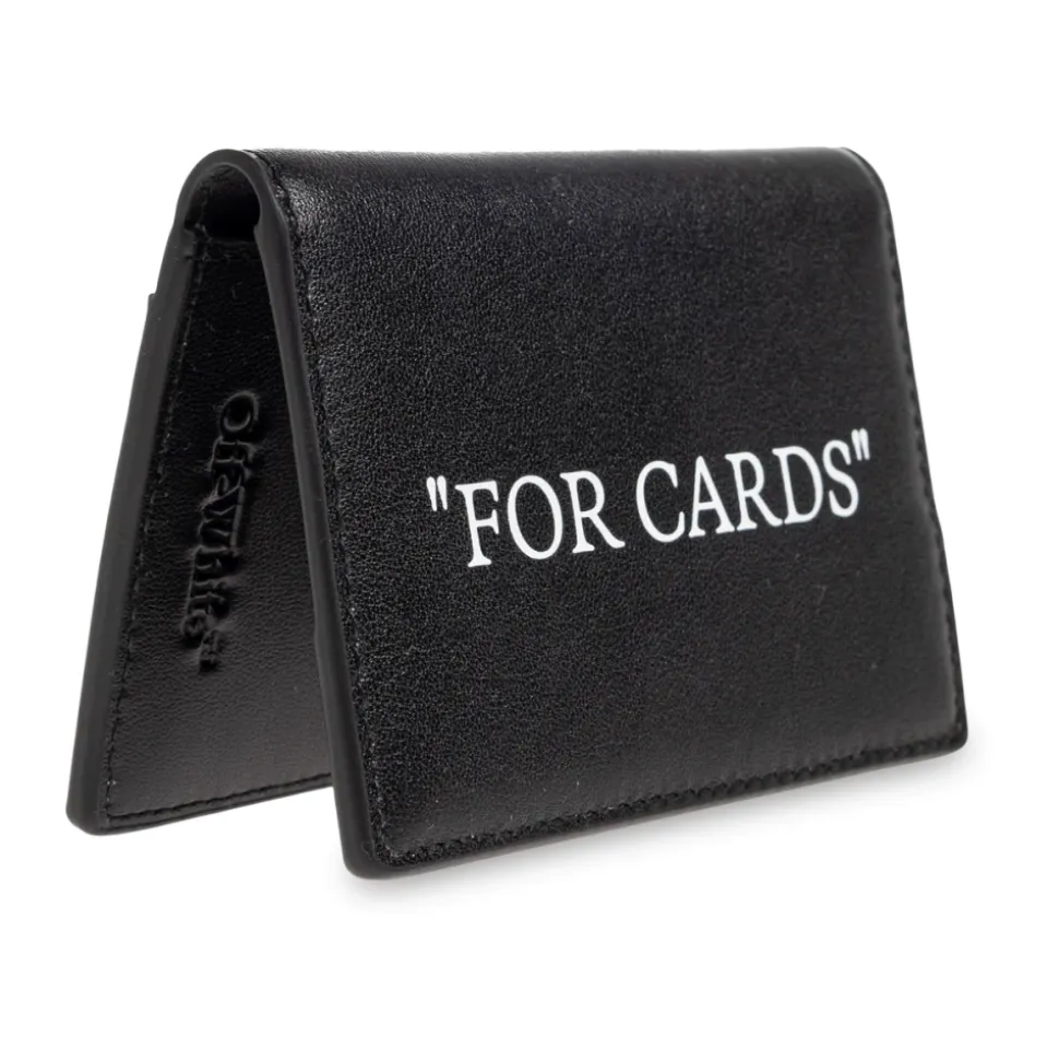 Portacarte in pelle con logo