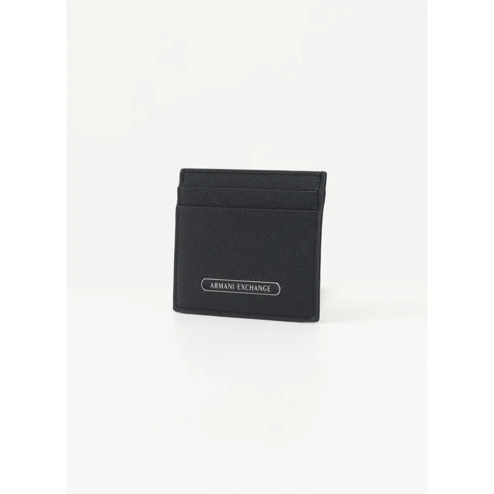 Portacarte Uomo Nero Minimalista
